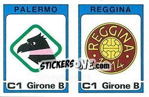 Cromo Scudetto Palermo / Reggina - Calciatori 1984-1985 - Panini