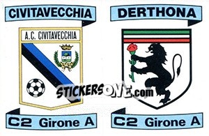 Sticker Scudetto Civitavecchia / Derthona - Calciatori 1984-1985 n. 550 - Panini