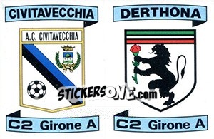 Figurina Scudetto Civitavecchia / Derthona