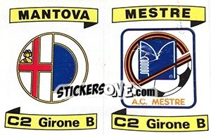 Sticker Scudetto Mantova / Mestre - Calciatori 1984-1985 - Panini