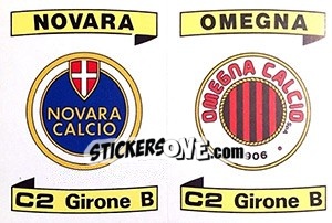 Figurina Scudetto Novara / Omegna