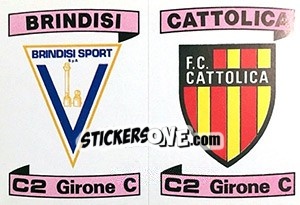 Sticker Scudetto Brindisi / Cattolica - Calciatori 1984-1985 - Panini