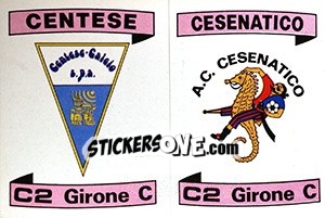 Sticker Scudetto Centese / Cesenatico - Calciatori 1984-1985 - Panini
