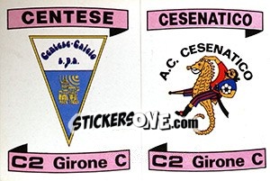 Sticker Scudetto Centese / Cesenatico - Calciatori 1984-1985 n. 568 - Panini