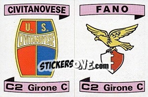 Figurina Scudetto Civitanovese / Fano - Calciatori 1984-1985 - Panini