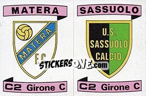 Cromo Scudetto Matera / Sassuolo - Calciatori 1984-1985 - Panini