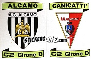 Sticker Scudetto Alcamo / Canicatti' - Calciatori 1984-1985 - Panini