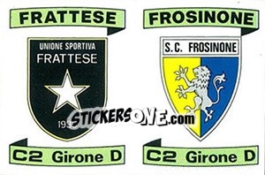 Sticker Scudetto Frattese / Frosinone - Calciatori 1984-1985 n. 579 - Panini