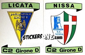 Cromo Scudetto Licata / Nissa - Calciatori 1984-1985 - Panini