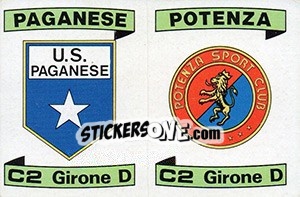 Sticker Scudetto Paganese / Potenza - Calciatori 1984-1985 n. 582 - Panini