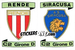 Cromo Scudetto Rende / Siracusa