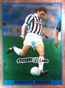 Sticker Roberto Baggio - Calciatori 1992-1993 n. 2 - Panini