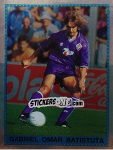 Sticker Gabriel Omar Batistuta - Calciatori 1992-1993 n. 5 - Panini