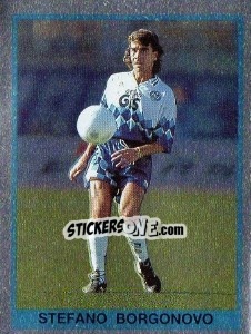 Sticker Stefano Borgonovo - Calciatori 1992-1993 - Panini