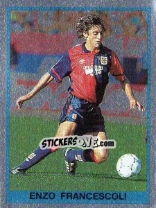 Sticker Enzo Francescoli - Calciatori 1992-1993 - Panini