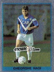 Sticker Gheorghe Hagi - Calciatori 1992-1993 - Panini