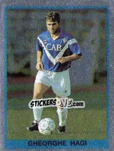 Sticker Gheorghe Hagi - Calciatori 1992-1993 n. 19 - Panini