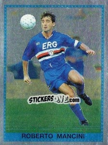 Sticker Roberto Mancini - Calciatori 1992-1993 - Panini