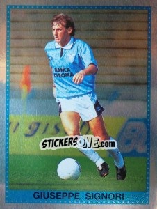 Sticker Giuseppe Signori - Calciatori 1992-1993 - Panini