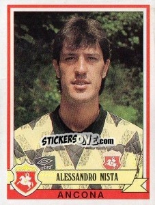 Sticker Alessandro Nista - Calciatori 1992-1993 - Panini