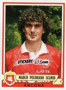 Sticker Marco Pecoraro Scanio - Calciatori 1992-1993 n. 45 - Panini