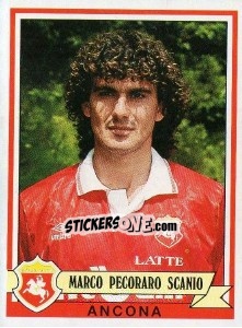 Figurina Marco Pecoraro Scanio - Calciatori 1992-1993 - Panini