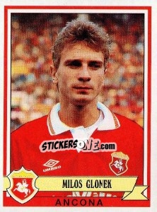 Sticker Milos Glonek - Calciatori 1992-1993 n. 46 - Panini
