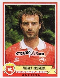 Sticker Andrea Bruniera - Calciatori 1992-1993 n. 47 - Panini