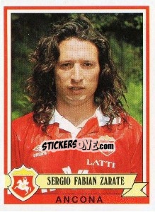 Sticker Sergio Fabian Zarate - Calciatori 1992-1993 n. 48 - Panini