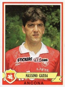 Sticker Massimo Gadda - Calciatori 1992-1993 - Panini