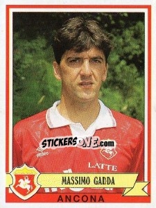Sticker Massimo Gadda - Calciatori 1992-1993 n. 49 - Panini