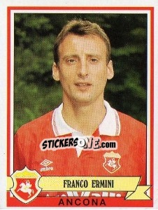 Sticker Franco Ermini - Calciatori 1992-1993 n. 52 - Panini