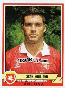 Sticker Sean Sogliano - Calciatori 1992-1993 n. 54 - Panini