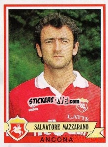 Sticker Salvatore Mazzarano - Calciatori 1992-1993 n. 55 - Panini