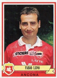 Sticker Fabio Lupo - Calciatori 1992-1993 - Panini