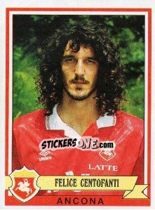 Sticker Felice Centofanti - Calciatori 1992-1993 n. 57 - Panini