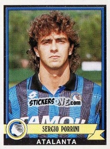 Sticker Sergio Porrini - Calciatori 1992-1993 n. 59 - Panini