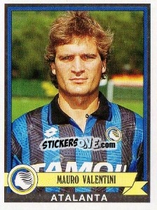Sticker Mauro Valentini - Calciatori 1992-1993 n. 62 - Panini