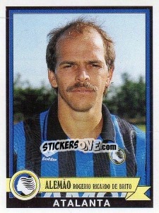 Cromo Alemão Rogerio Ricardo De Brito - Calciatori 1992-1993 - Panini