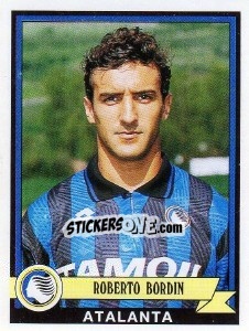 Sticker Roberto Bordin - Calciatori 1992-1993 - Panini