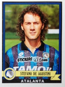 Sticker Stefano De Agostini - Calciatori 1992-1993 n. 68 - Panini