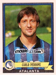 Sticker Carlo Perrone - Calciatori 1992-1993 - Panini