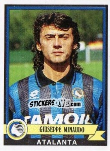 Sticker Giuseppe Minaudo - Calciatori 1992-1993 - Panini