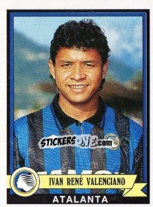 Cromo Ivan René Valenciano - Calciatori 1992-1993 - Panini
