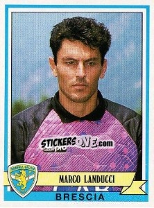 Sticker Marco Landucci - Calciatori 1992-1993 n. 75 - Panini