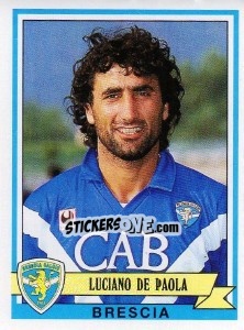 Sticker Luciano De Paola - Calciatori 1992-1993 - Panini