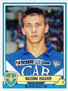 Sticker Massimo Paganin - Calciatori 1992-1993 n. 80 - Panini