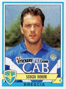 Sticker Sergio Domini - Calciatori 1992-1993 n. 83 - Panini