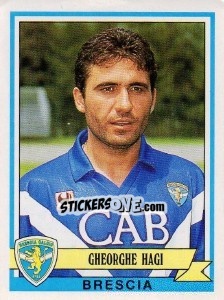 Sticker Gheorghe Hagi - Calciatori 1992-1993 - Panini
