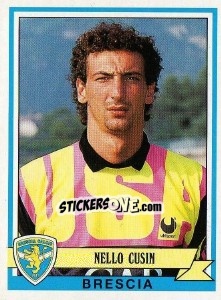 Sticker Nello Cusin - Calciatori 1992-1993 n. 87 - Panini